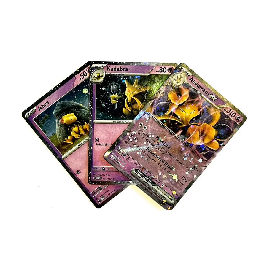 Pokemon 151 Abra - Kadabra - Simsala 3er Set Promo Karten Deutsch