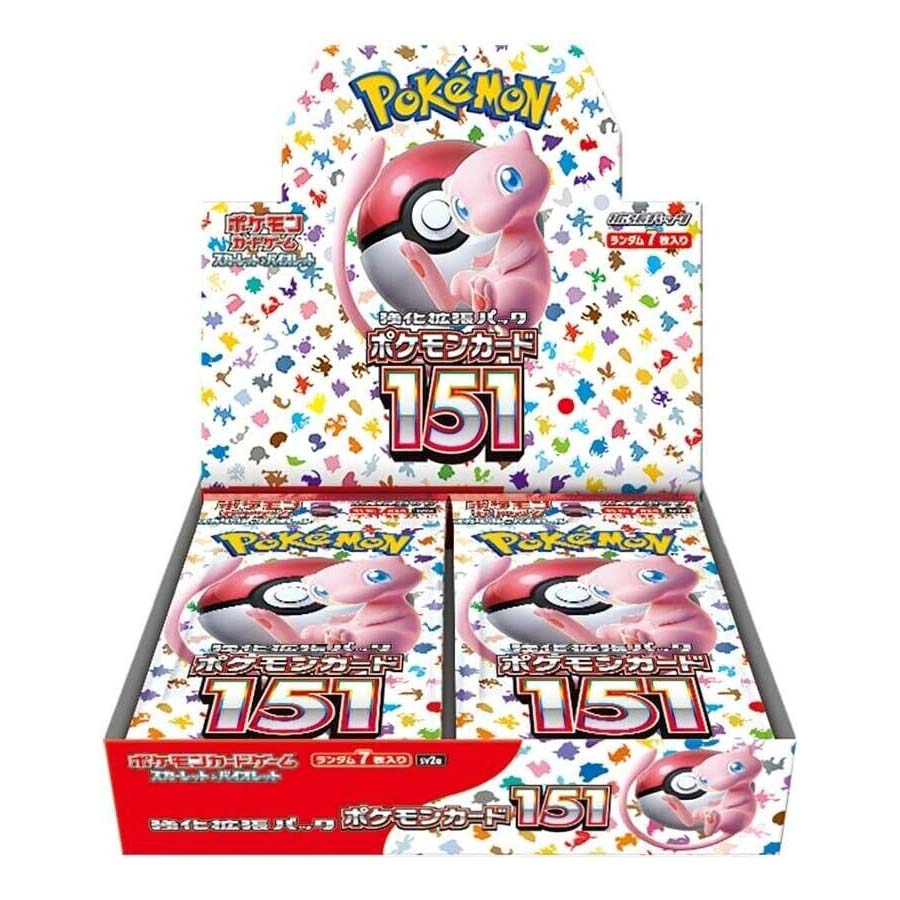 Pokemon 151 Display Japanisch - Ansicht der kompletten Booster Box