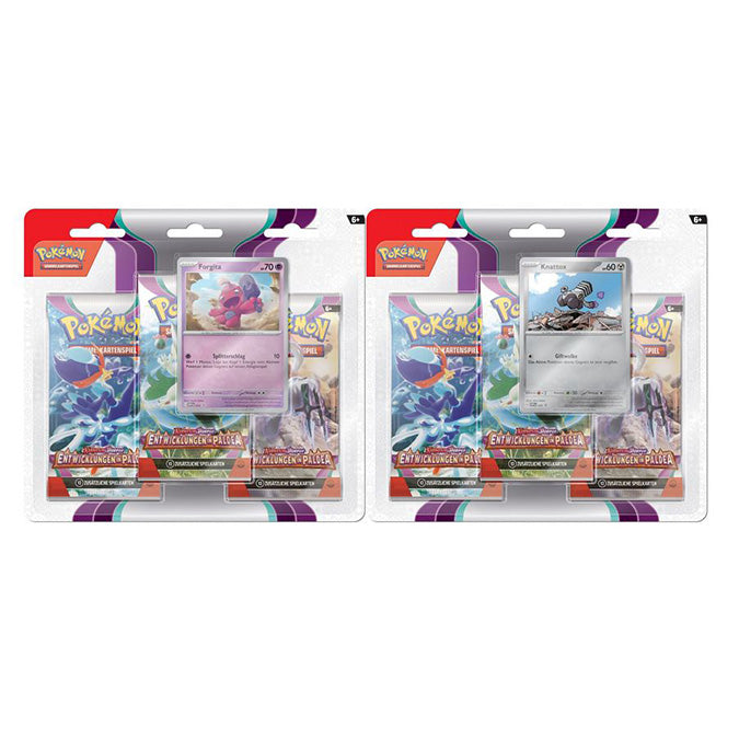 Pokemon Karmesin Purpur Entwicklung in Paldea 3-Pack Blister Deutsch - pokechest.at